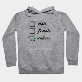 Unicorn gender identification - design Hoodie